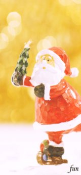 スケート靴のサンタ