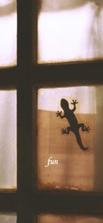 ヤモリのシルエット