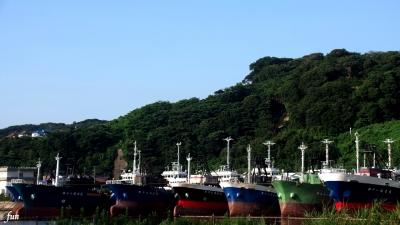 船がある町