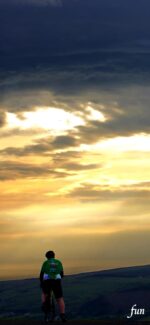 サンセットと自転車