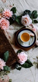 バラとお茶