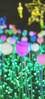 球体のイルミネーション