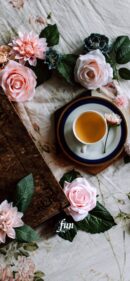バラとお茶
