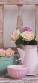 パステルピンクのバラ