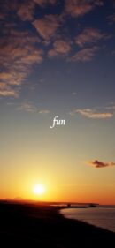 砂丘と海のサンセット