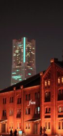 ランドマークと赤煉瓦倉庫