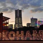 YouTubeサムネイルサイズの横浜のフリー背景素材を配信中