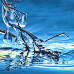 iPhone11Pro・Xs・Xの青い壁紙を配信中